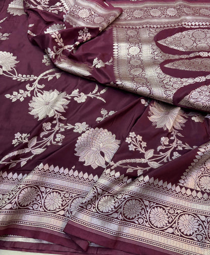 Banarasi mashru handloom Silk code-BSU11