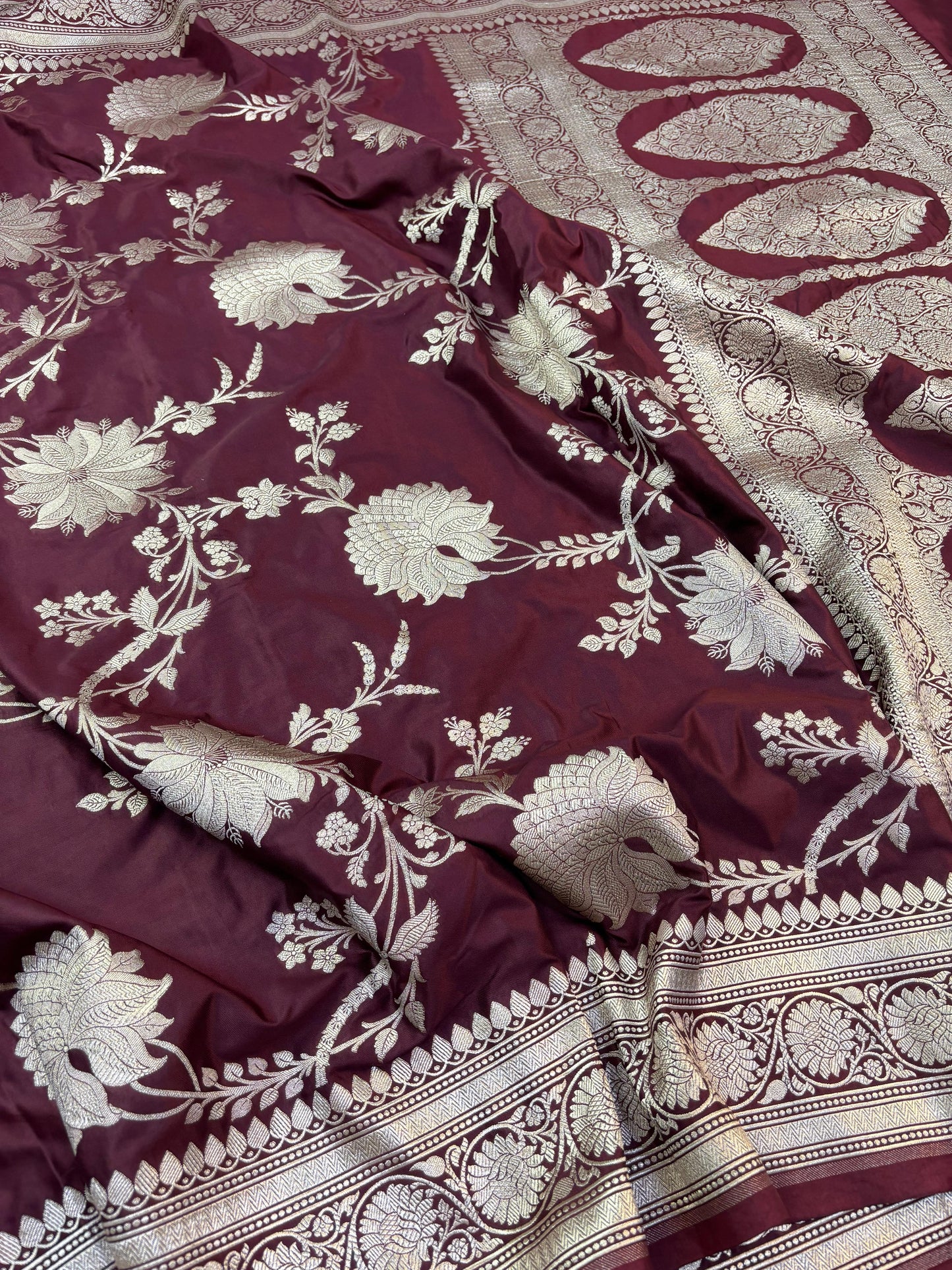 Banarasi mashru handloom Silk code-BSU11