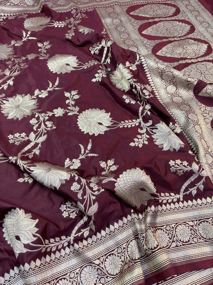 Banarasi mashru handloom Silk code-BSU11