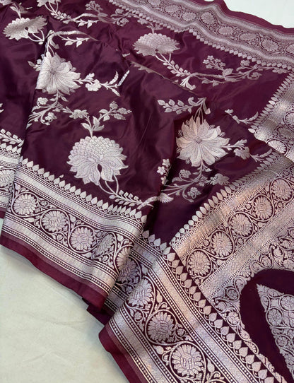 Banarasi mashru handloom Silk code-BSU11
