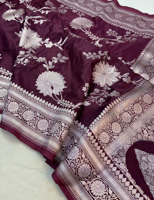 Banarasi mashru handloom Silk code-BSU11