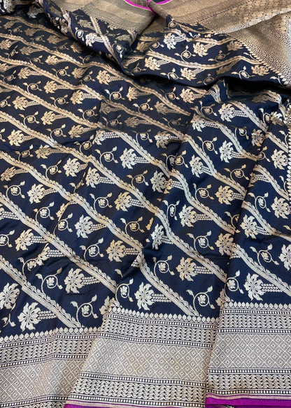 banarasi pure katan silk Saree Code-WEA045