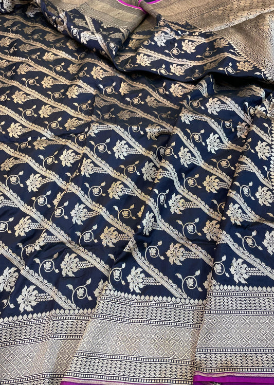 banarasi pure katan silk Saree Code-WEA045