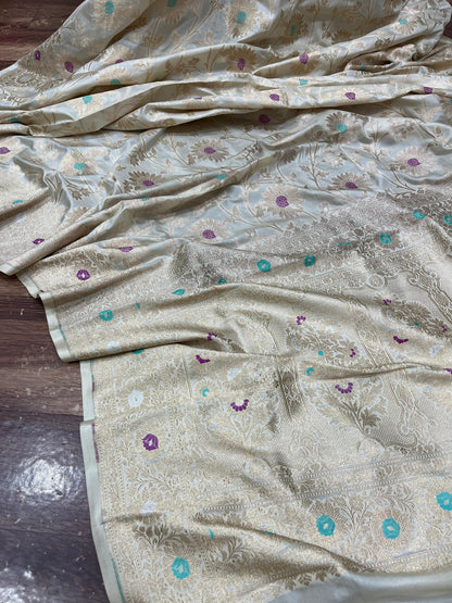 banarasi pure katan silk Saree Code-WEA040