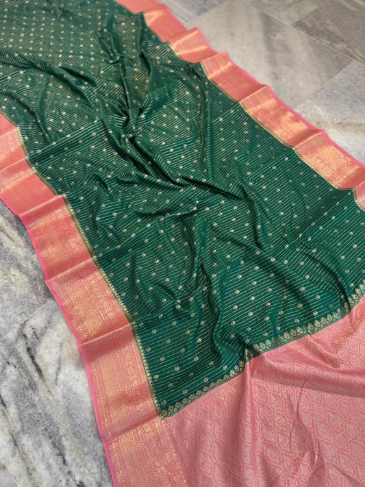 Banaras handloom rim jhim silk Saree Code-SUA028