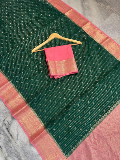 Banaras handloom rim jhim silk Saree Code-SUA028