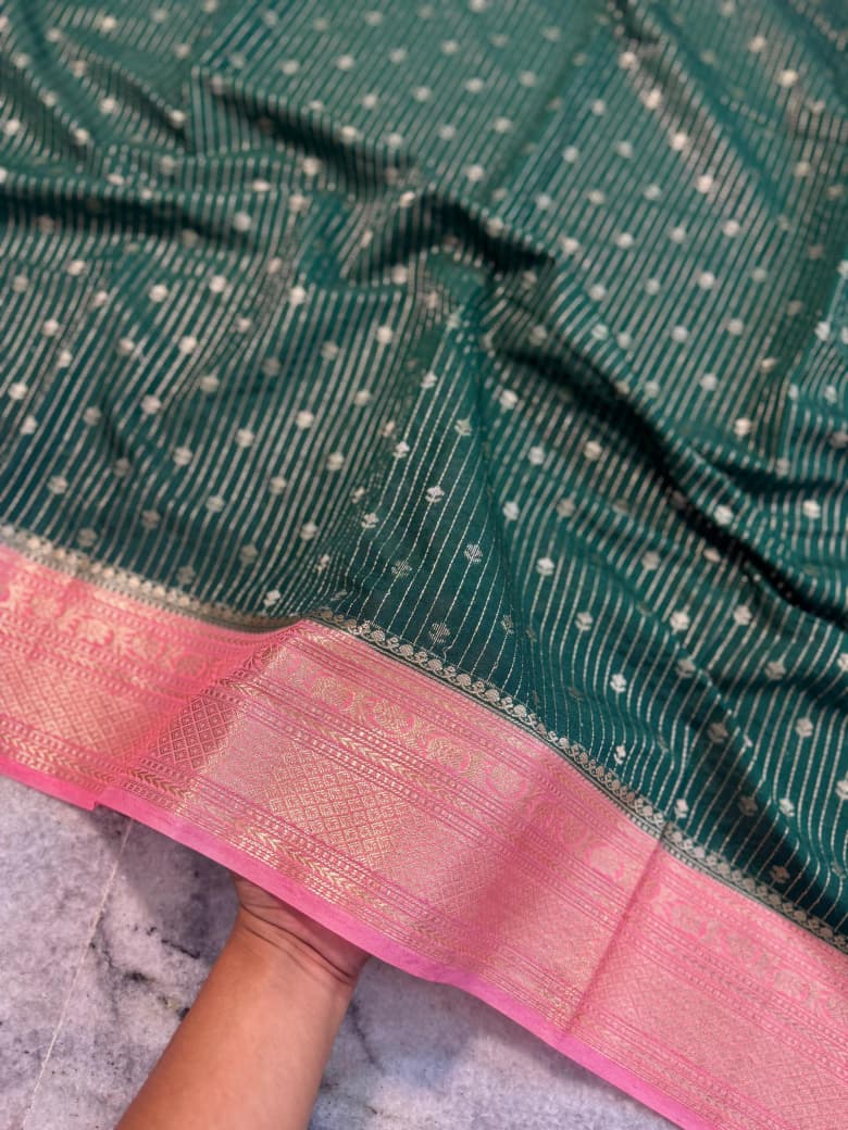 Banaras handloom rim jhim silk Saree Code-SUA028