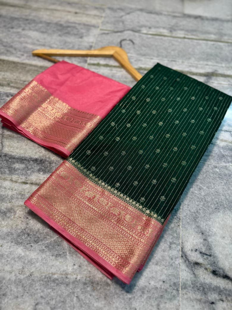 Banaras handloom rim jhim silk Saree Code-SUA028