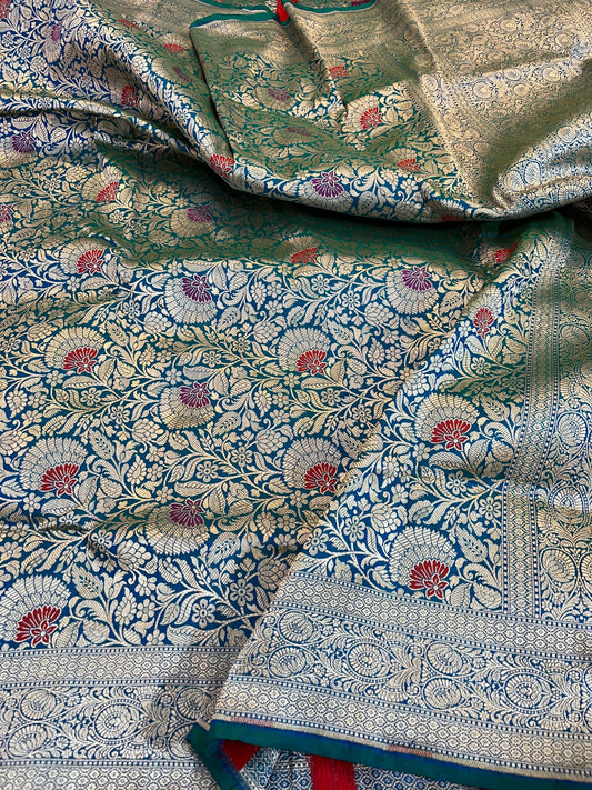 banarasi pure katan silk Saree Code-WEA035