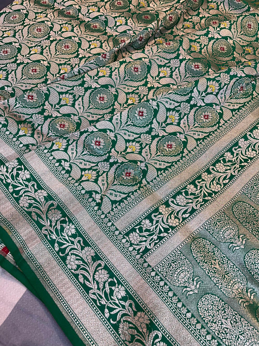 banarasi pure katan silk Saree Code-WEA035
