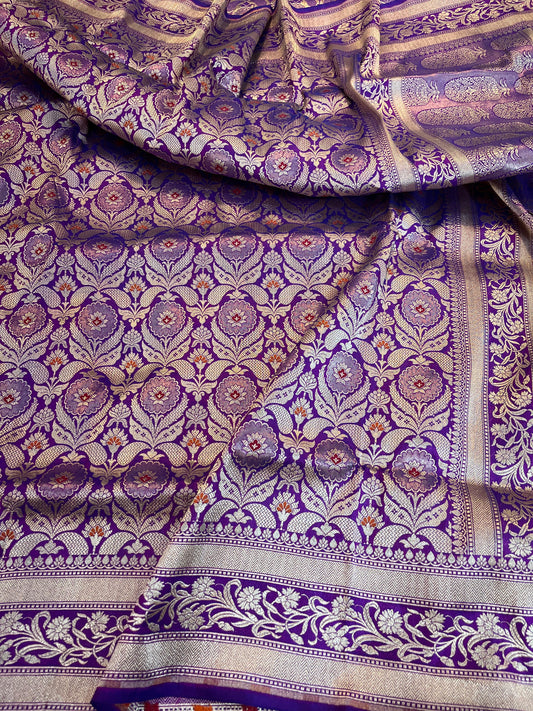 banarasi pure katan silk Saree Code-WEA034
