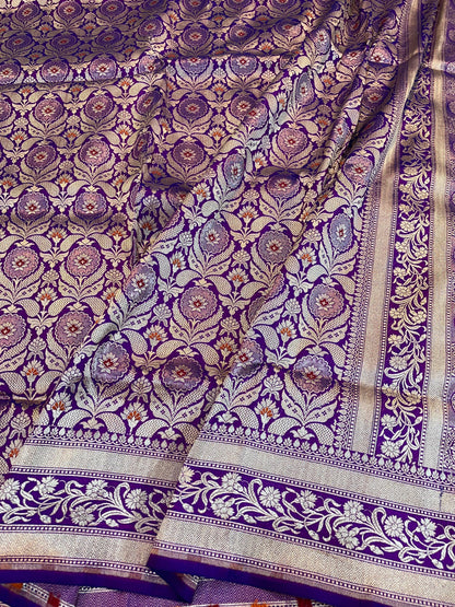 banarasi pure katan silk Saree Code-WEA034