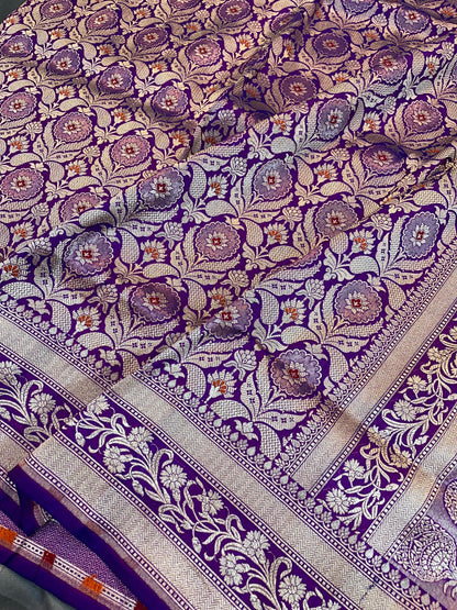 banarasi pure katan silk Saree Code-WEA034