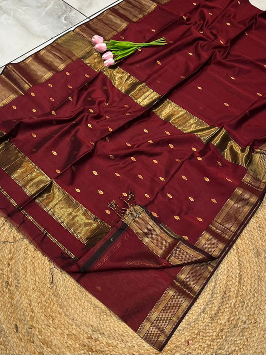Maheshwari handloom Saree -Product code-THA065