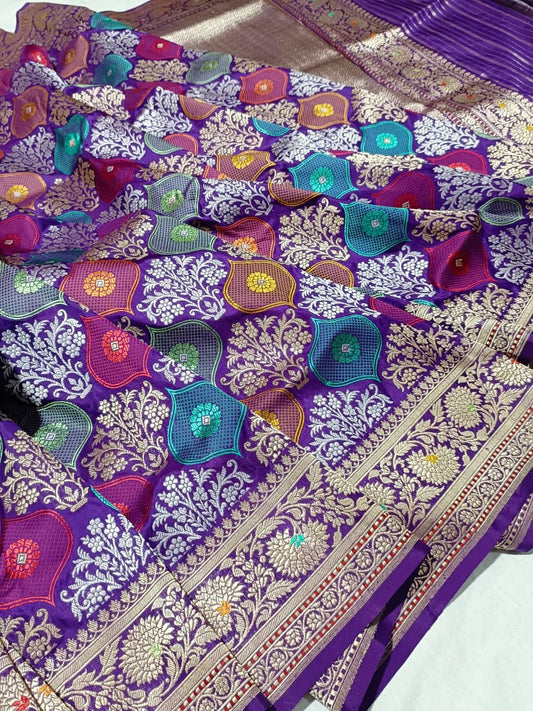 banarasi pure katan silk Saree Code-WEA031