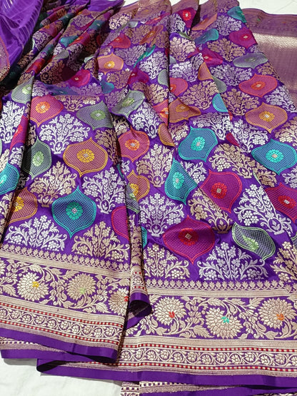 banarasi pure katan silk Saree Code-WEA031