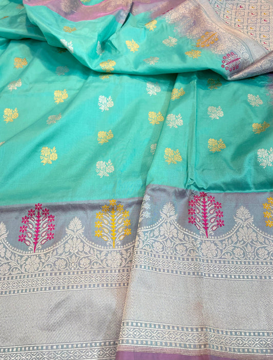 banarasi pure katan silk Saree Code-WEA027