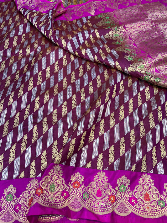 banarasi pure katan silk Saree Code-WEA026