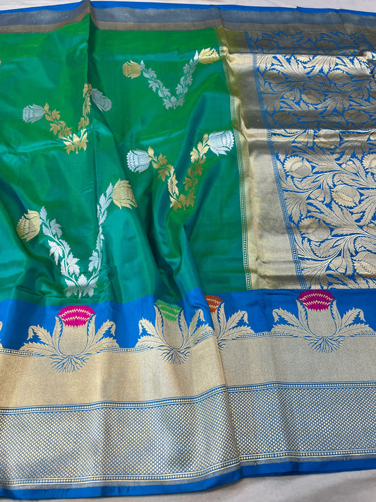 banarasi pure katan silk Saree Code-WEA025