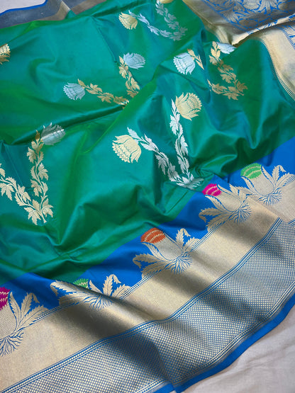 banarasi pure katan silk Saree Code-WEA025