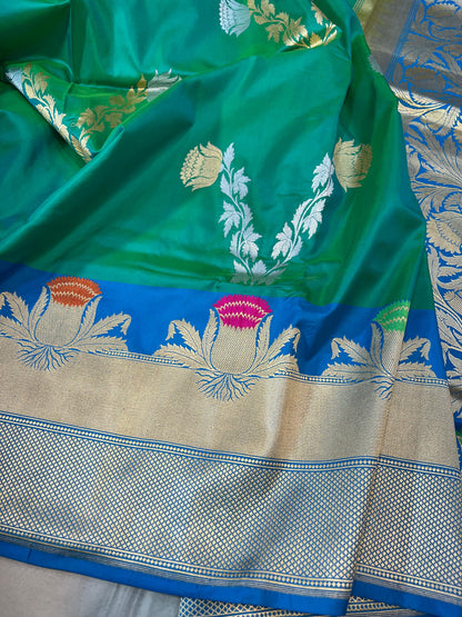banarasi pure katan silk Saree Code-WEA025