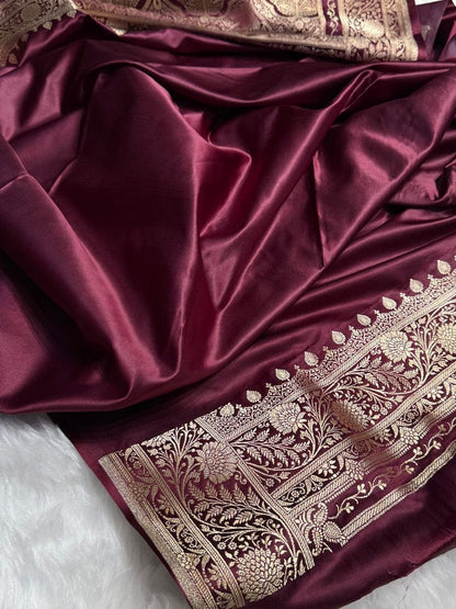 Banarasi soft Mashru silk saree Code-SUA011
