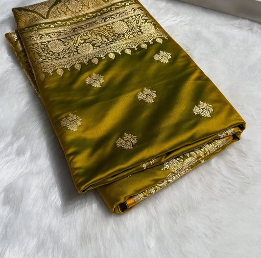 Banarasi soft Mashru silk saree Code-SUA009