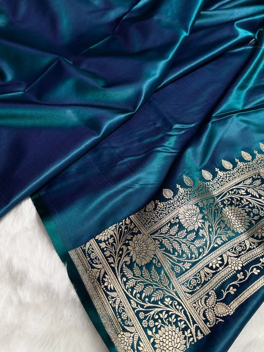Banarasi soft Mashru silk saree Code-SUA010