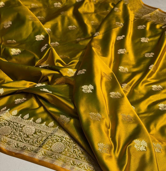 Banarasi soft Mashru silk saree Code-SUA009
