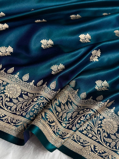 Banarasi soft Mashru silk saree Code-SUA010