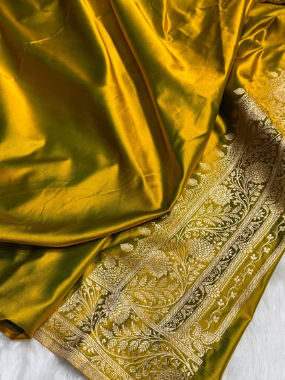 Banarasi soft Mashru silk saree Code-SUA009