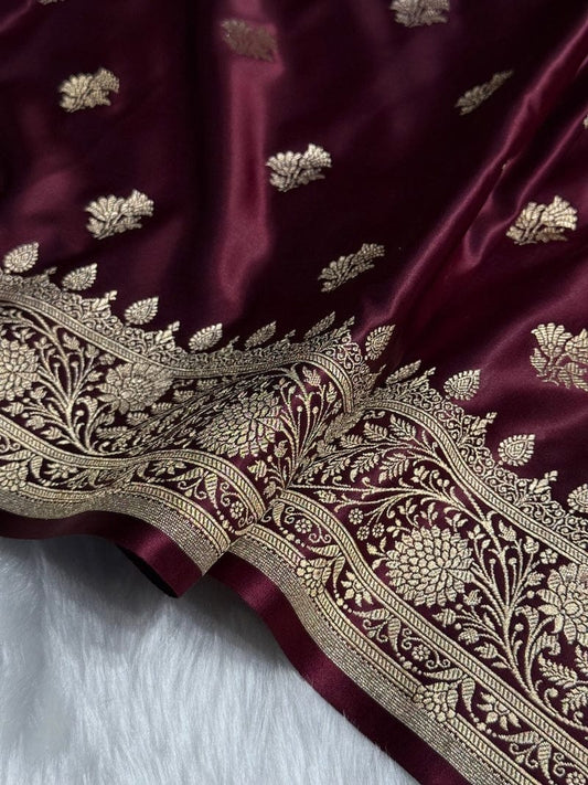 Banarasi soft Mashru silk saree Code-SUA011
