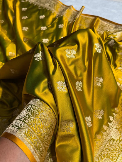Banarasi soft Mashru silk saree Code-SUA009