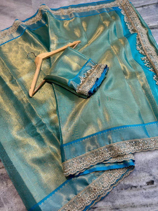 Banarasi soft tissue silk saree Code-SUA006