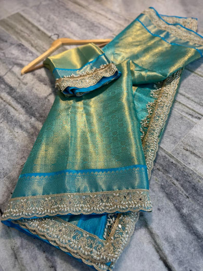 Banarasi soft tissue silk saree Code-SUA006