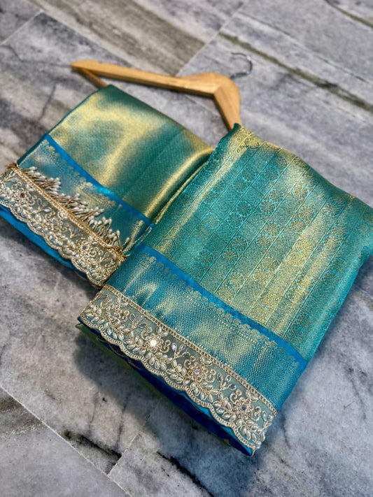 Banarasi soft tissue silk saree Code-SUA006