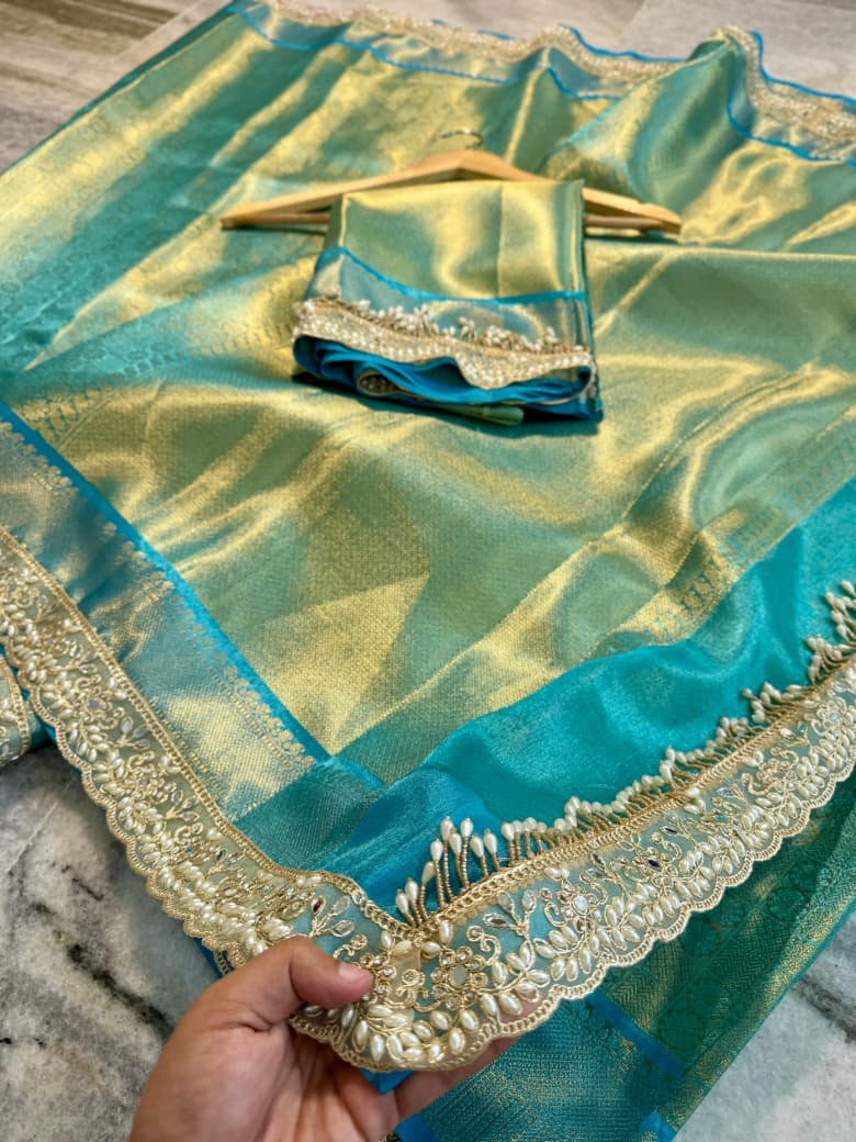 Banarasi soft tissue silk saree Code-SUA006
