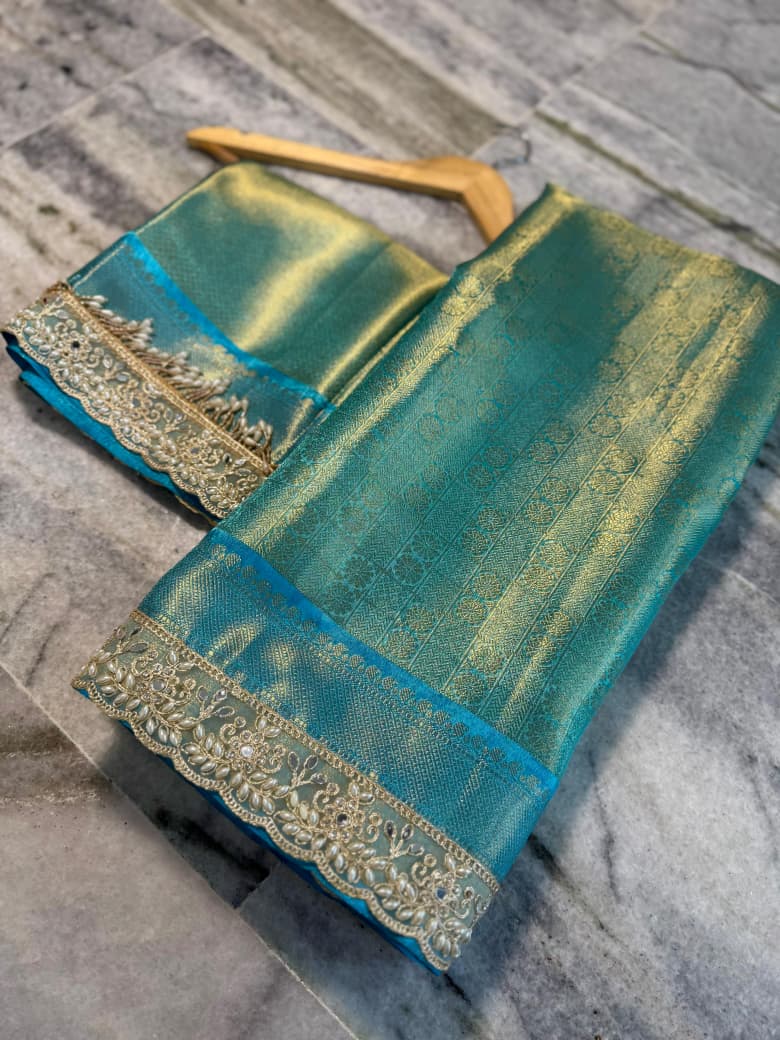 Banarasi soft tissue silk saree Code-SUA006