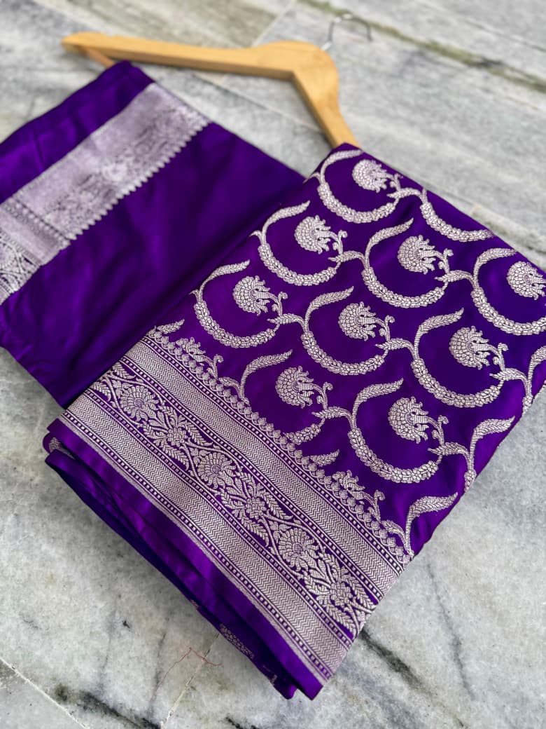 Banarasi soft Mashru silk saree Code-SUA002