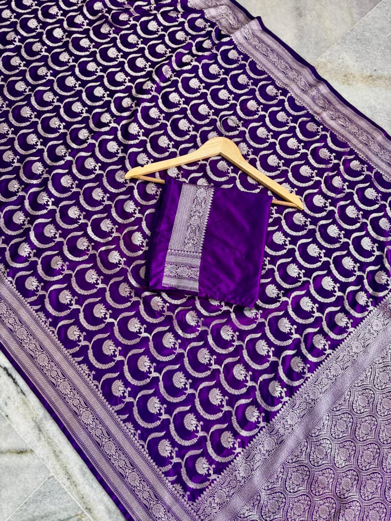 Banarasi soft Mashru silk saree Code-SUA002