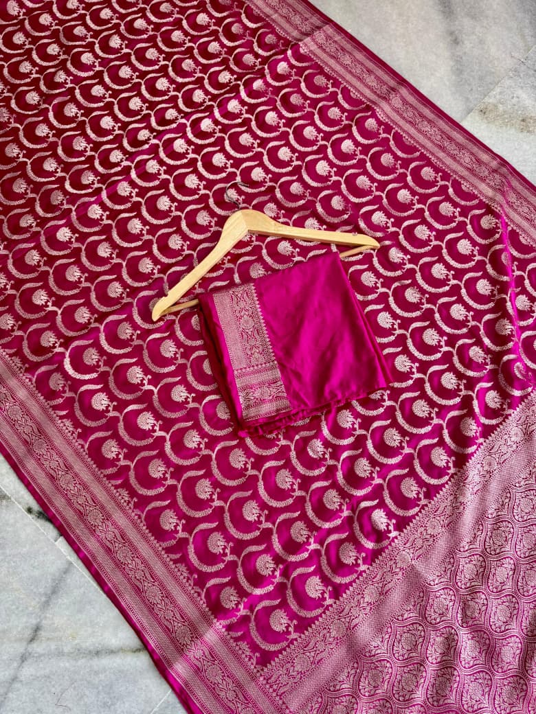 Banarasi soft Mashru silk saree Code-SUA005
