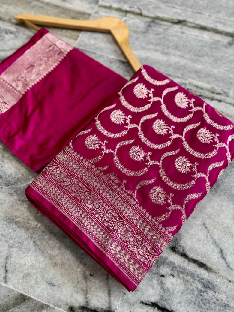 Banarasi soft Mashru silk saree Code-SUA005