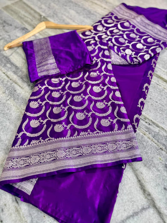 Banarasi soft Mashru silk saree Code-SUA002