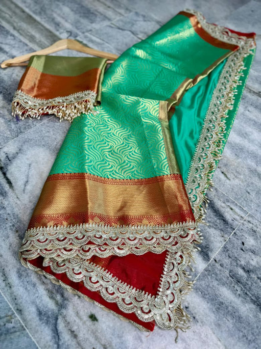 Banarasi handloom soft Kanchipuram silk saree Code-SUA001
