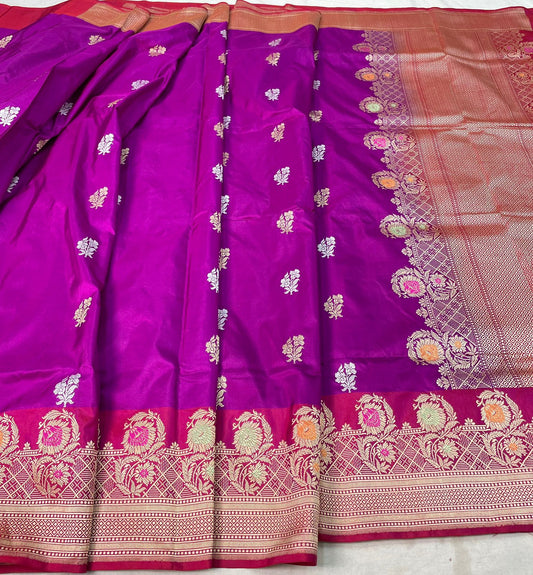 banarasi pure katan silk Saree Code-WEA023