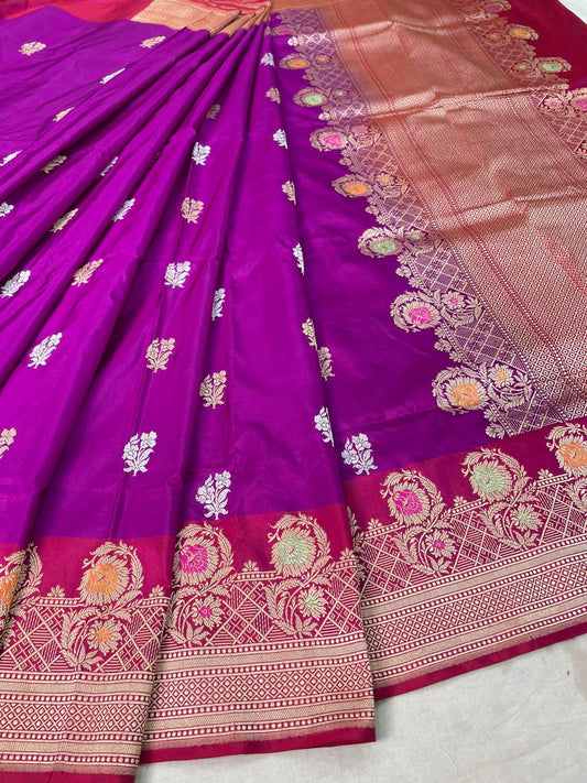banarasi pure katan silk Saree Code-WEA023