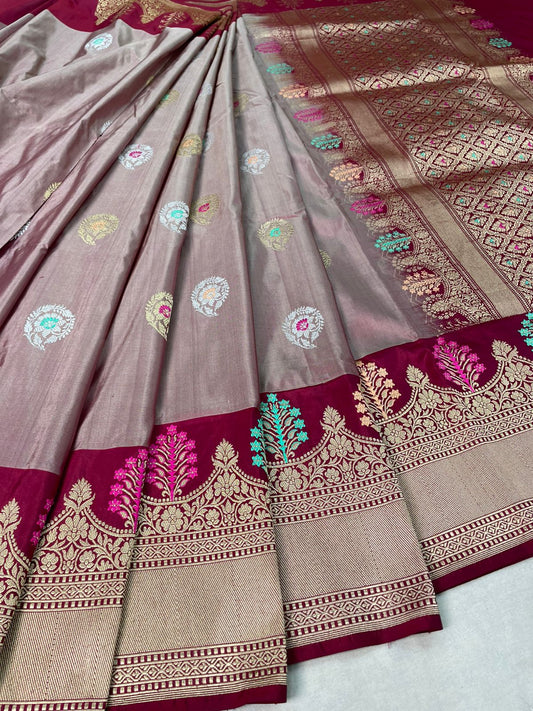 banarasi pure katan silk Saree Code-WEA022