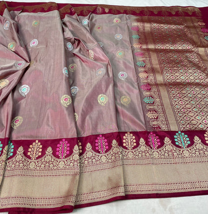 banarasi pure katan silk Saree Code-WEA021