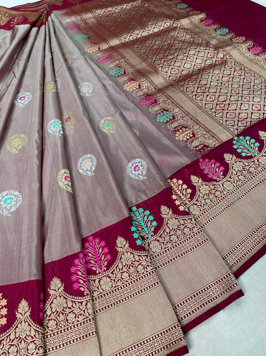 banarasi pure katan silk Saree Code-WEA022