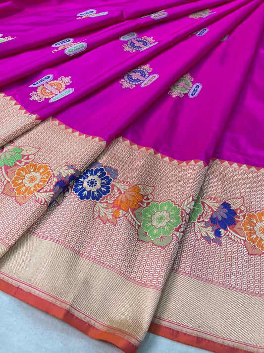 banarasi pure katan silk Saree Code-WEA020
